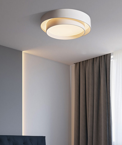 Witte Metalen Circulaire Plafondlamp Nordic Stijl LED Plafondverlichting voor Slaapkamer