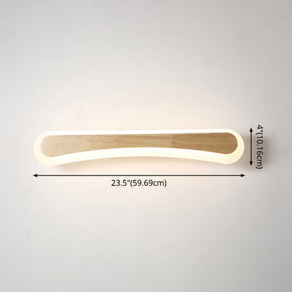 Moderne Badkamer Vanity Licht Houten LED Vanity Lichtarmaturen in Acryl Schaduw