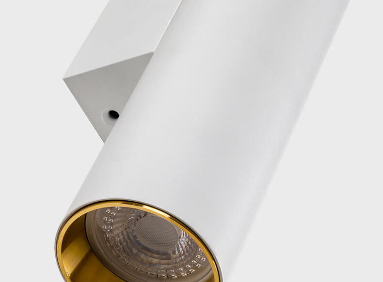 Eenvoudige Aluminium Cilindrische Wandlamp met 2 Lichten