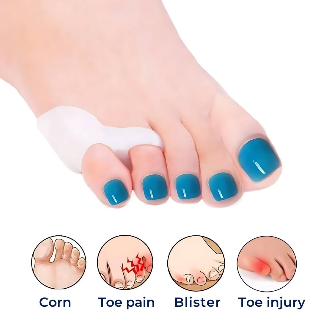 ToeGuard Orthopedische Tussenstukken voor Tenen | Bunionette Corrector - Kleine Teen Rechte Houder - voor Bunion - Hammertoe en Teenuitlijning