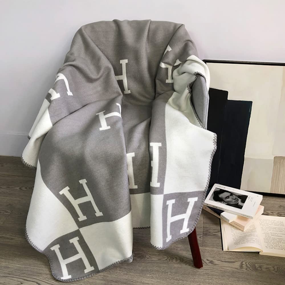 Elegante Wol-Kashmir Deken voor Luxe Thuis