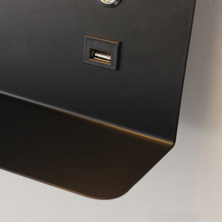 Moderne IJzeren Vierkante LED USB Oplaadbare Wandlamp
