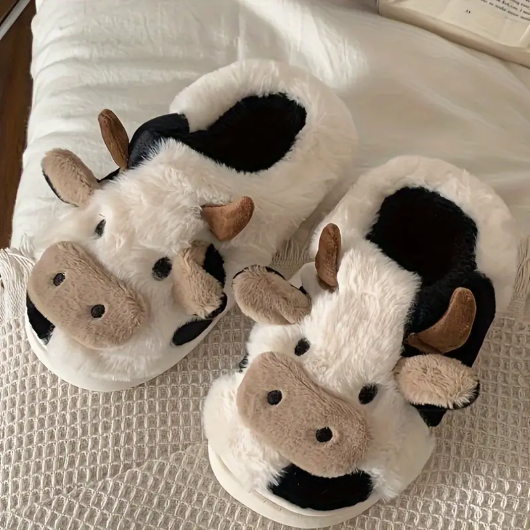 FLUFFY KOE SLIPPERS