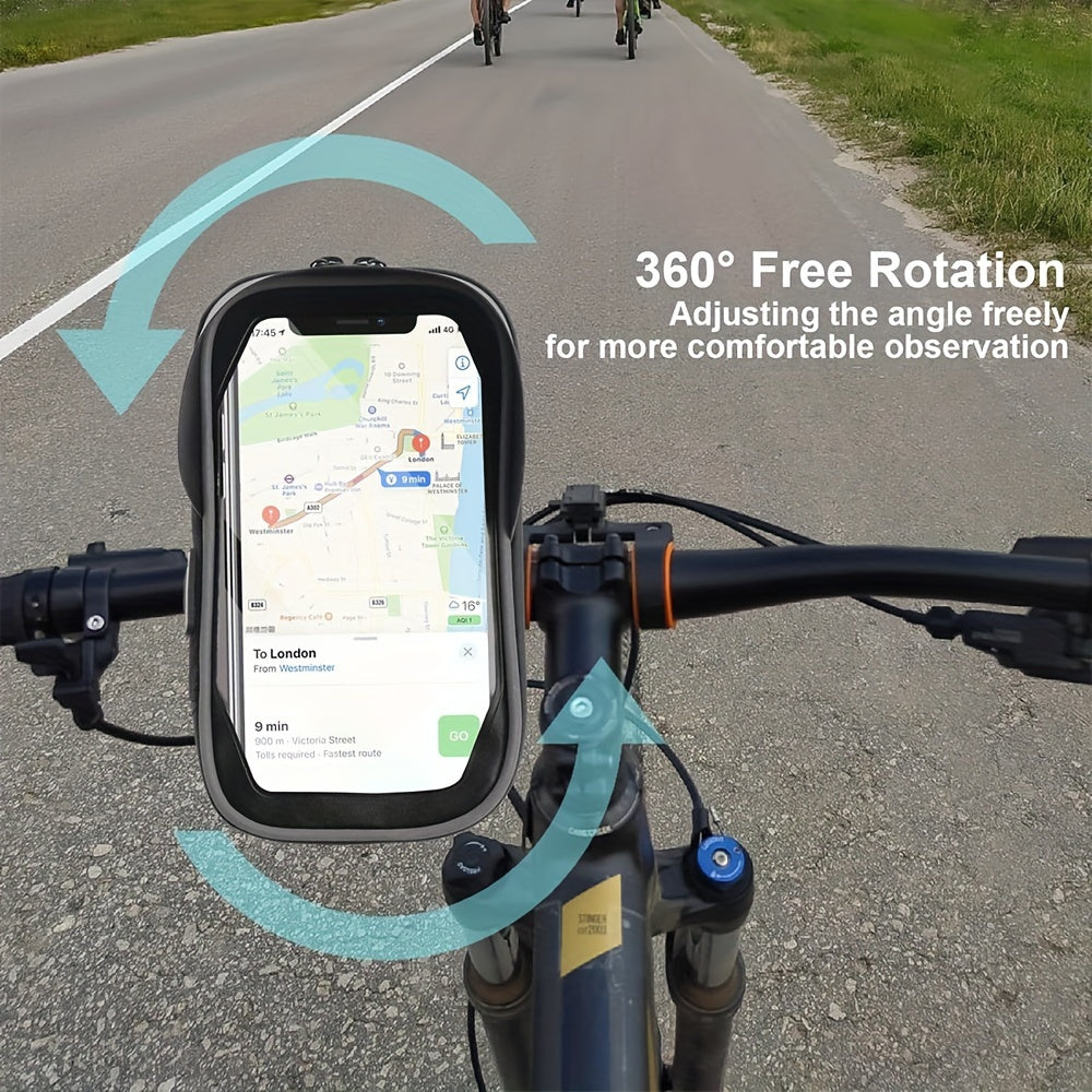 Waterdichte Fiets- en Motor Telefoonhouder – Handvat Tas met 360° Draaioptie