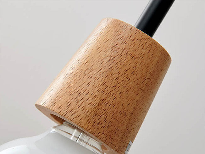 Noordse Helder Geribbeld Glas Schaduw 1-Licht Hanglamp