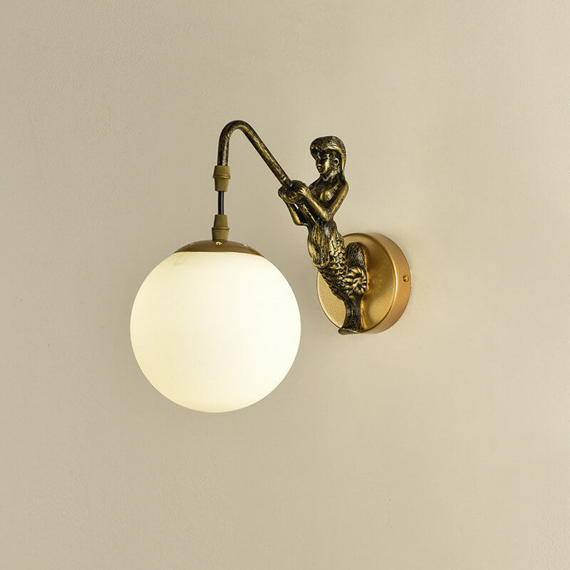 Vintage Rustieke Zeemeermin Orb
