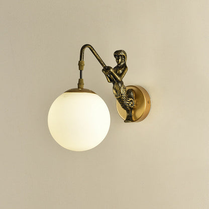 Vintage Rustieke Zeemeermin Orb