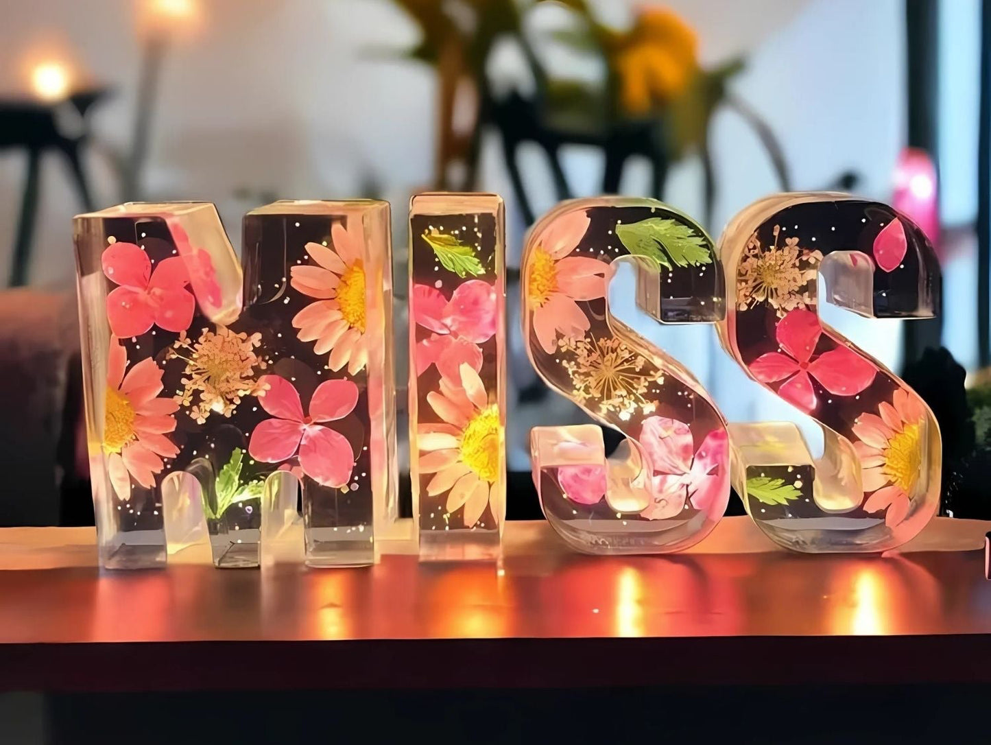 FloraLetter - Bloemenlampletters van Hars