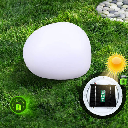 Zonne-energie Waterdichte PE Sferische LED Buiten Decoratieve Tuinlamp