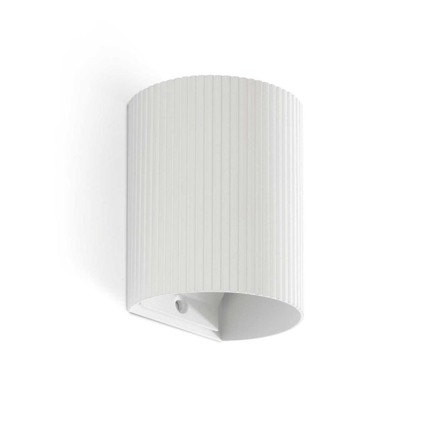 Sole - Geribbelde wandlamp van staal voor de gang