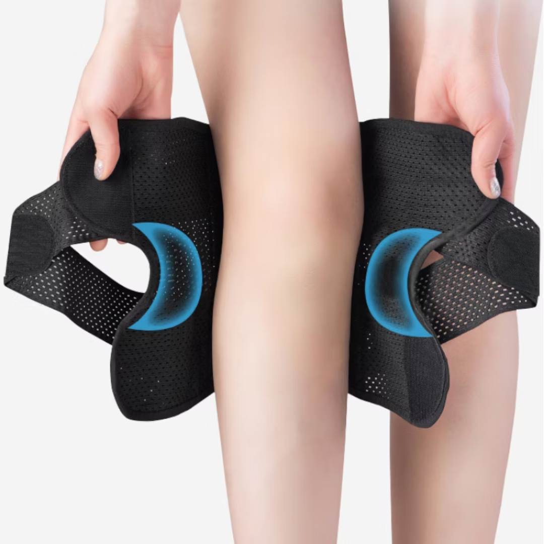 Flexible Kniebeschermers | met Ondersteunende Compressieveren en Spanningsriem - voor Stabiliteit - Pijnverlichting