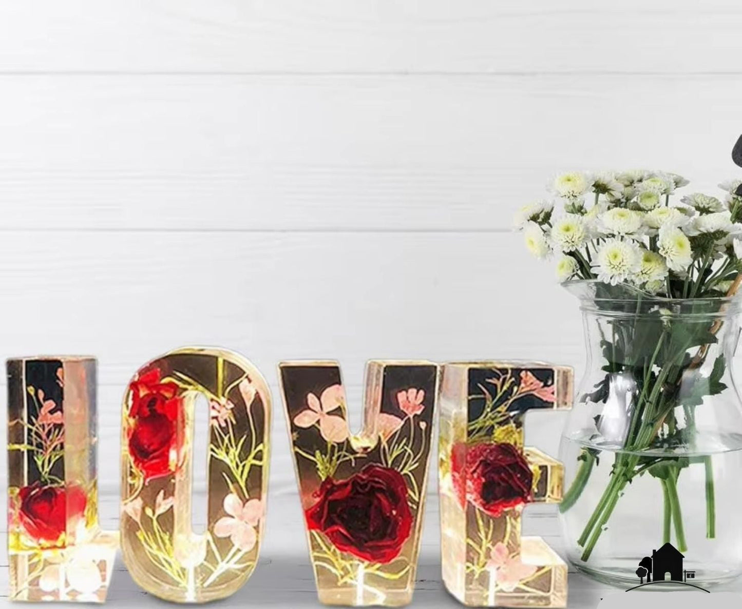 FloraLetter - Bloemenlampletters van Hars