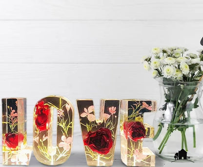 FloraLetter - Bloemenlampletters van Hars