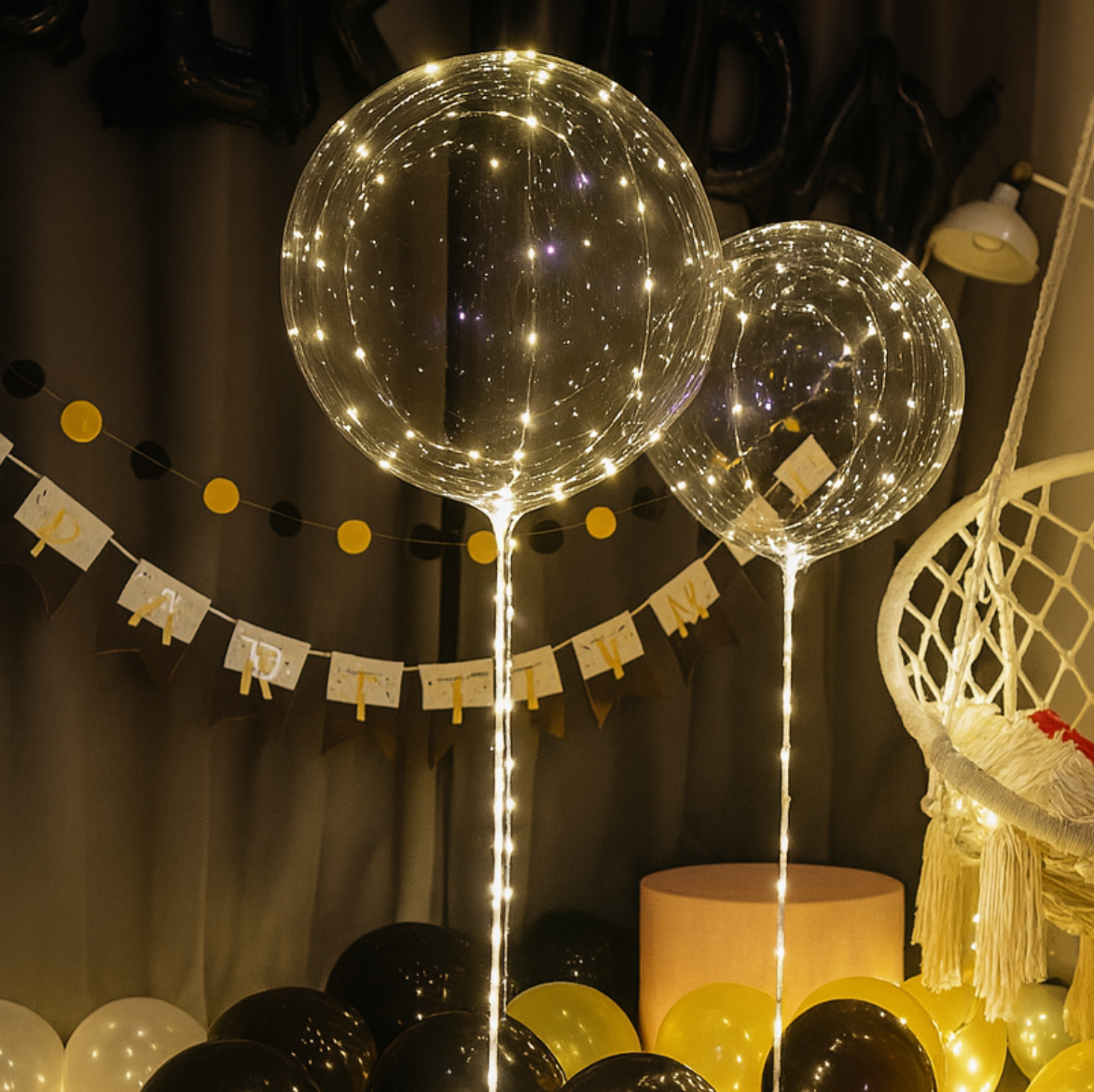 PartyGlow – Verlicht elk feest met warm, herbruikbaar LED-luchtballon-spotlight