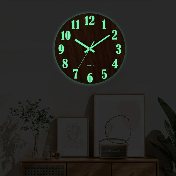Glow in the Dark Stralende Wandklok