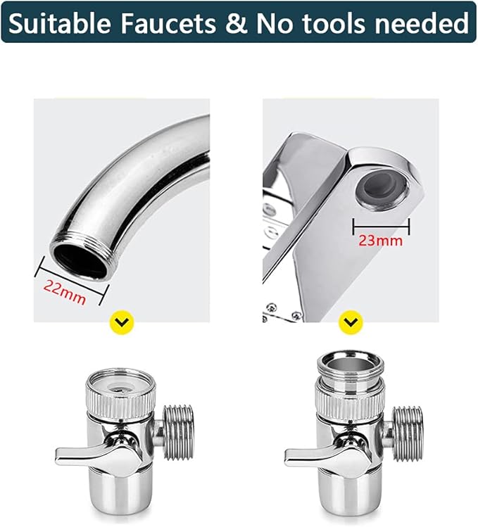 3 in 1 Flexibele Handdoucheset met Stopknop