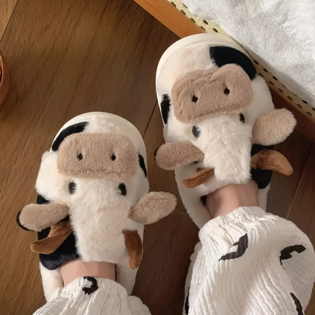 FLUFFY KOE SLIPPERS