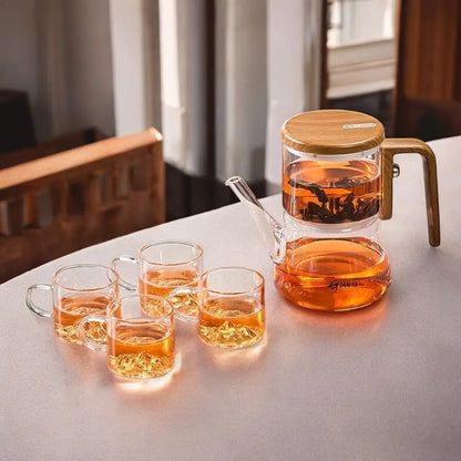 Gianixi Borosilicaatglas Magnetische Theepot