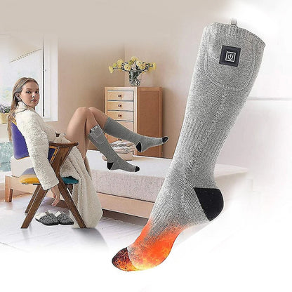 HeatWave Verwarmde Sokken – Oplaadbaar, Warm en Comfortabel