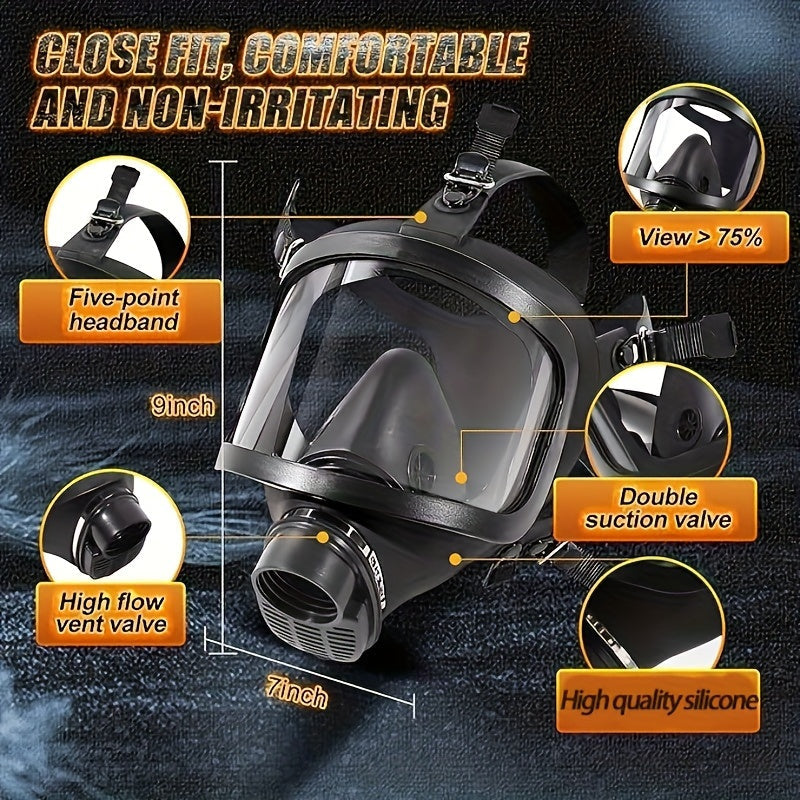Tactical Guardian Volgelaatsgasmasker - Ultieme Bescherming tegen Chemische Gevaren