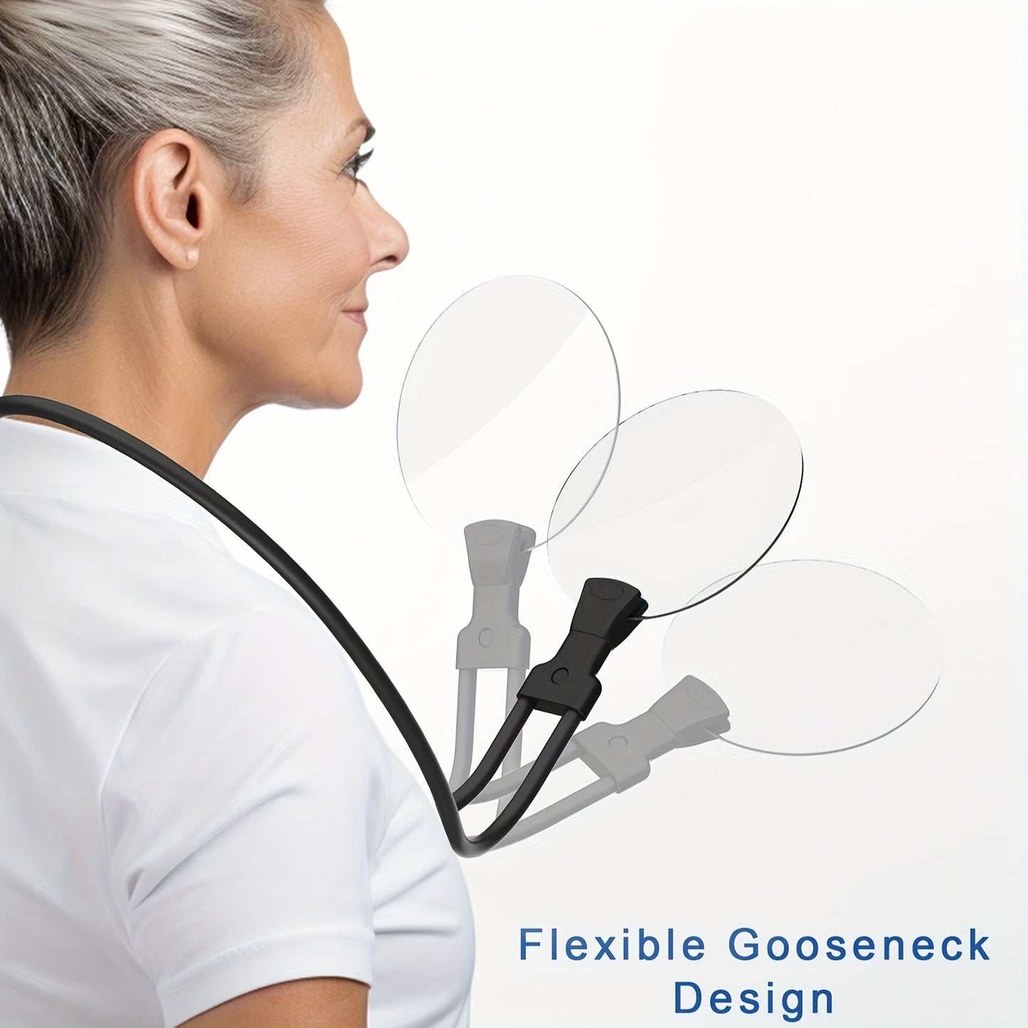 Handsfree Vergrootglas met Neopreen Strap - 5X Vergroting voor Lezen