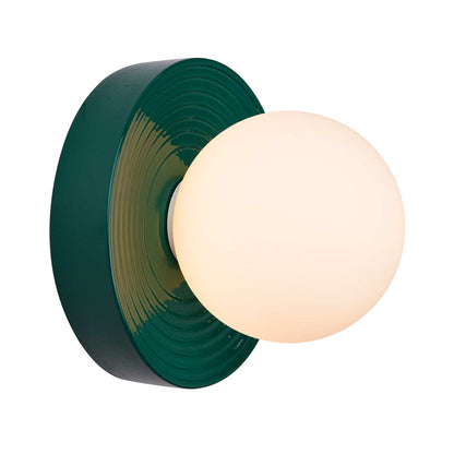 Designer-Wandleuchte aus farbigem Glas