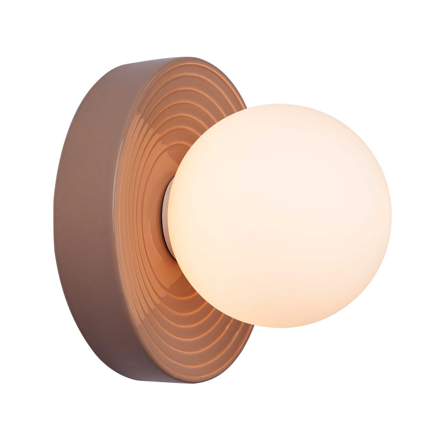 Designer-Wandleuchte aus farbigem Glas