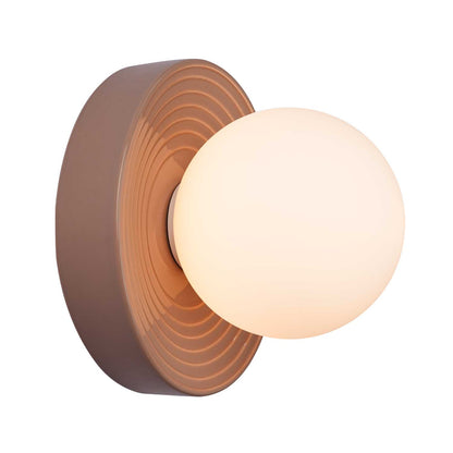 Designer-Wandleuchte aus farbigem Glas