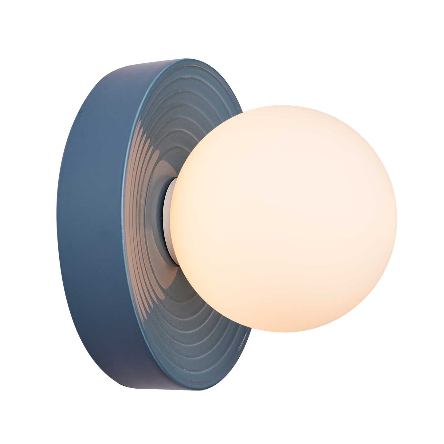 Designer-Wandleuchte aus farbigem Glas
