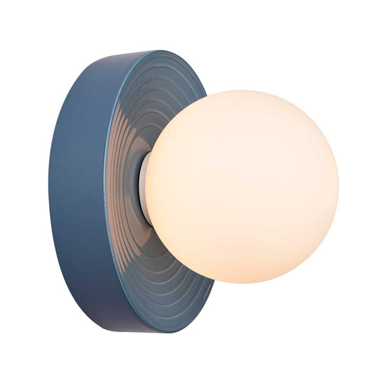 Designer-Wandleuchte aus farbigem Glas