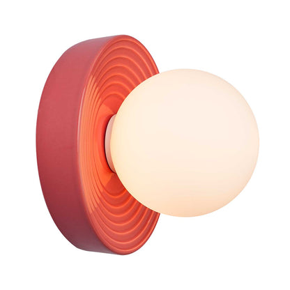 Designer-Wandleuchte aus farbigem Glas