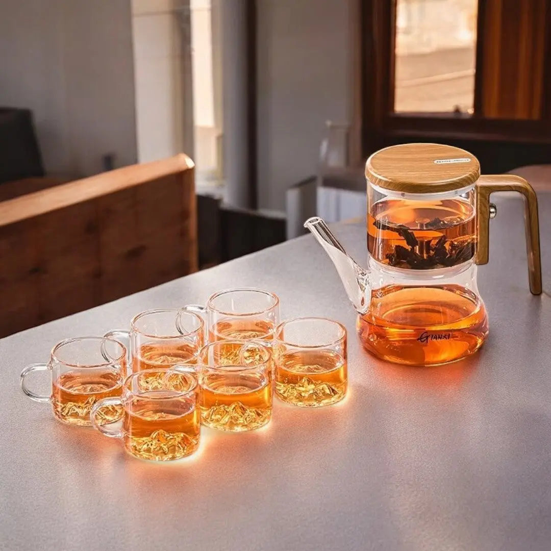 Gianixi Borosilicaatglas Magnetische Theepot