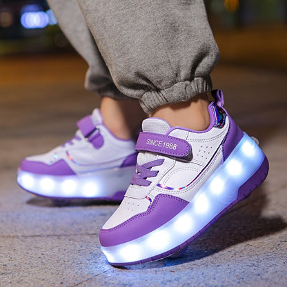 GlowRiders Roller Sneakers - Voor Kinderen met Lichtspektakel