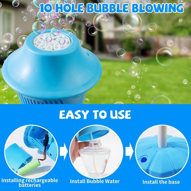 Automatische Bellen Maker voor Kinderen | BubbleFun Magisch Bellen Spel | 20.000+ Bellen/Min | Verstelbare Hoogte | Draagbaar