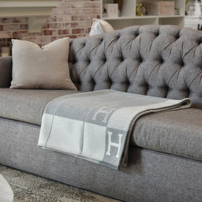 Elegante Wol-Kashmir Deken voor Luxe Thuis