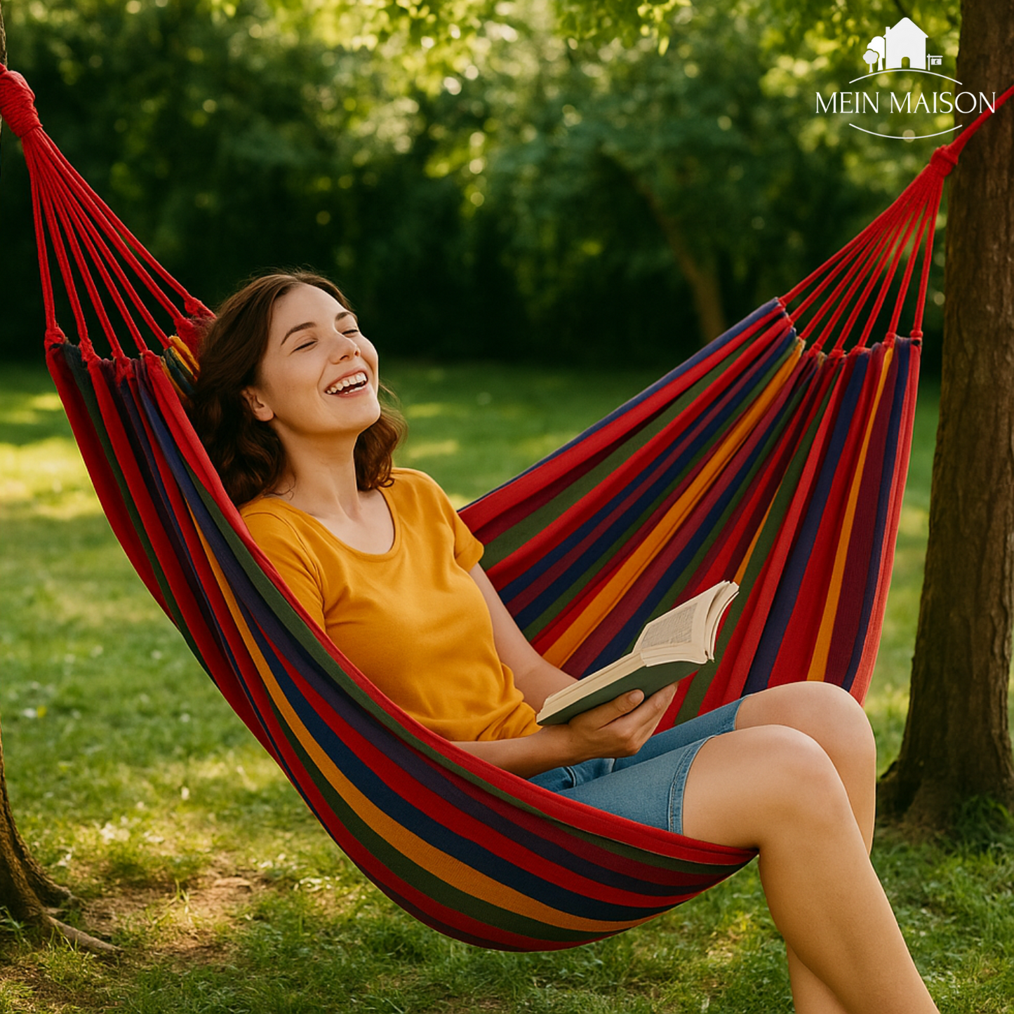 RelaxoLounge Hangmat | Robuust Canvas | Anti-Kanteldesign | Draagkracht 200 kg