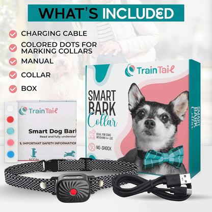 BelloSilent Antiblaffhalsband voor kleine honden | Met geluid & trilling | IP87 Waterdicht | Verstelbaar & zacht in training