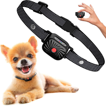 BelloSilent Antiblaffhalsband voor kleine honden | Met geluid & trilling | IP87 Waterdicht | Verstelbaar & zacht in training