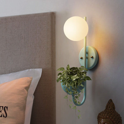 Sphere 1-Licht Opslagdoos Plantenpot Decoratie Wandlampen