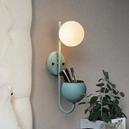 Sphere 1-Licht Opslagdoos Plantenpot Decoratie Wandlampen