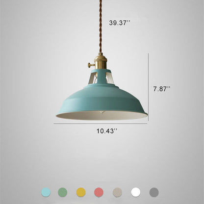 Industrieel 1-Licht Kleurrijke Schuurlamp Hanglamp