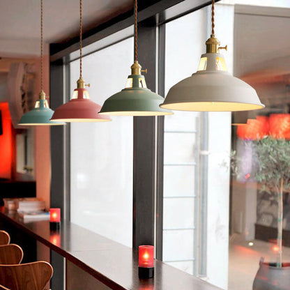 Industrieel 1-Licht Kleurrijke Schuurlamp Hanglamp