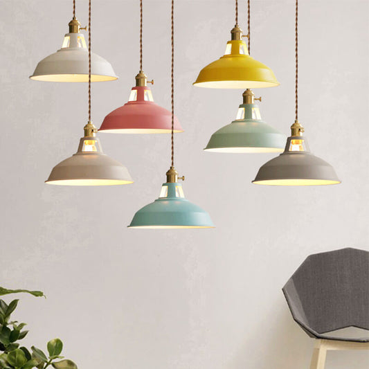 Industrieel 1-Licht Kleurrijke Schuurlamp Hanglamp