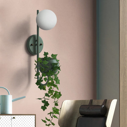 Sphere 1-Licht Opslagdoos Plantenpot Decoratie Wandlampen