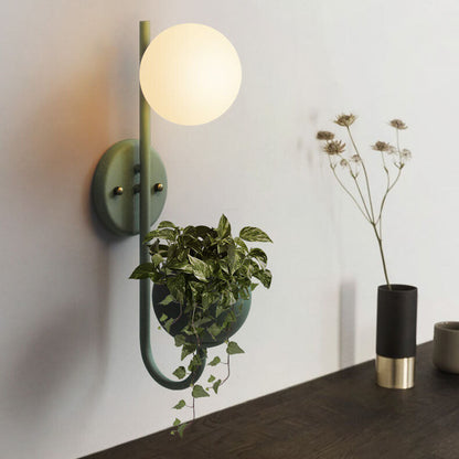 Sphere 1-Licht Opslagdoos Plantenpot Decoratie Wandlampen