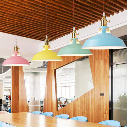 Industrieel 1-Licht Kleurrijke Schuurlamp Hanglamp