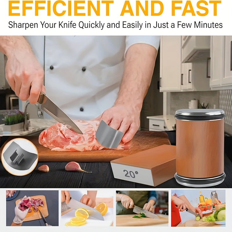 Schleifstein-Set EdgeCraft DuoSharp | Diamantsteen met Magnetische Bevestiging | 15° & 20° Slijp Hoek | Hout & Metaal