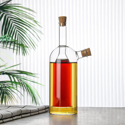Druppelvrije Olie- en Azijndispenser Met Kurkstoppen