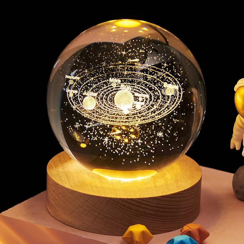 Zonnesysteem Kristallen 3D