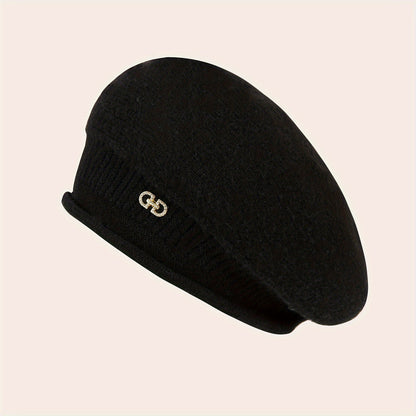 Chic Gebreide Beret voor Dames - Elegantie en Warmte voor de Winter